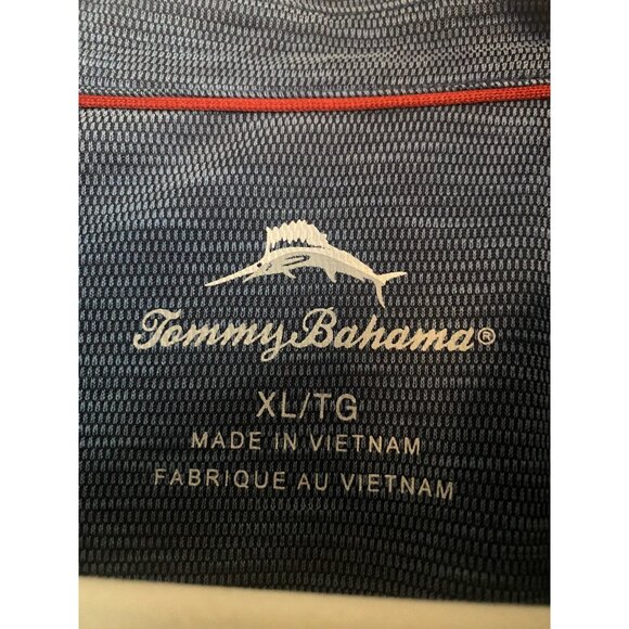 Tommy Bahama Mens Blue Lightweight Long Sleeve Polo Shirt Size XL - Picture 2 of 4
